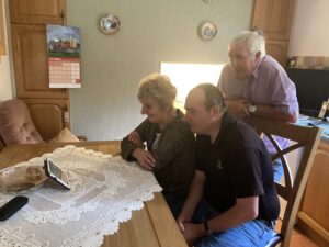 The Jowett family at home Zooming